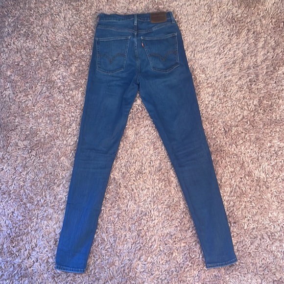 Levis - Mile High Super Skinny Jean (Dark) - Picture 2 of 5